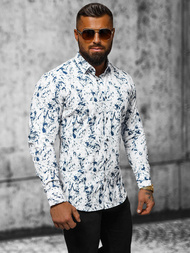 Chemise Homme Blanc OZONEE O/V74