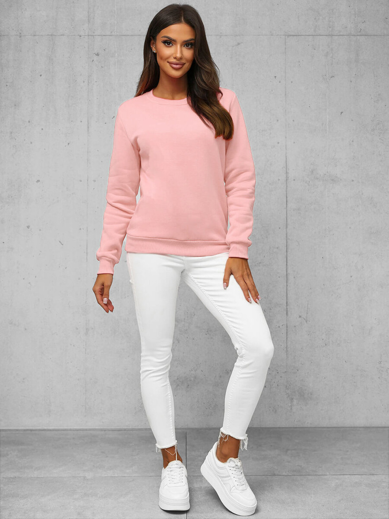 Sweat femme rose poudré OZONEE JS/W01Z