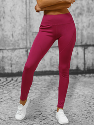 Legging Femme Rose Foncé OZONEE O/YY9270