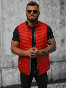 Veste sans manches Homme rouge foncé OZONEE N/7103/5Z