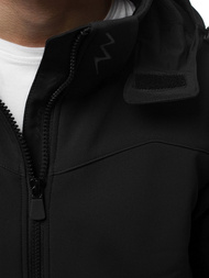 Veste Homme noir et orange OZONEE GE/12268