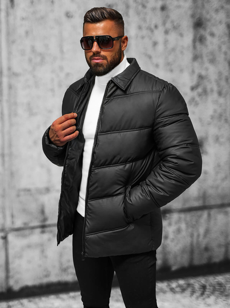 Veste Homme Noir OZONEE JS/31M5005