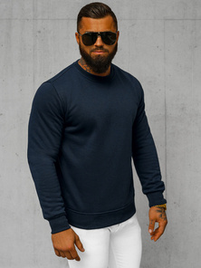 Sweatshirt Homme Bleu Foncé OZONEE JS/2001-10Z