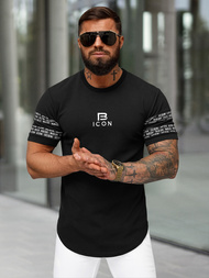 T-shirt Homme Noir OZONEE O/B1213