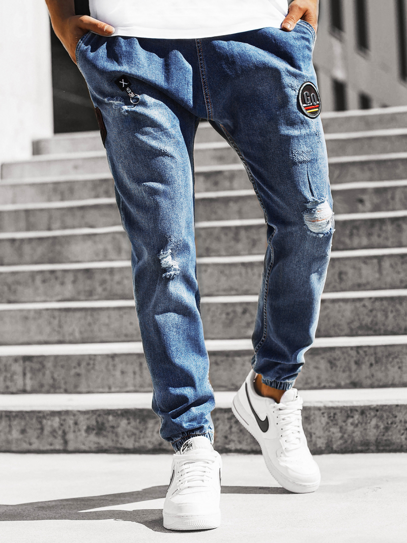 Jean Jogger Homme Bleu OZONEE OT/2033
